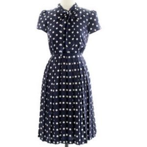 J Crew Silk Polka Dots Dress